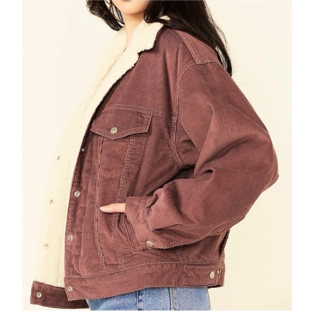 Levi oversized mauve pink jacket